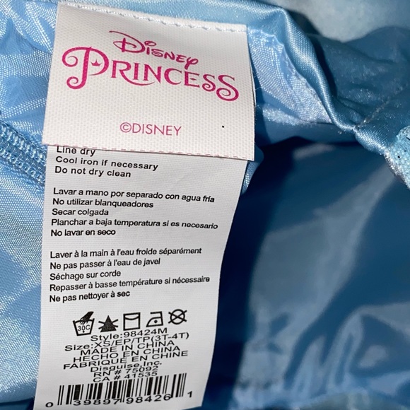 NWOT Chasing Fireflies Disney Cinderella Prestige Costume Halloween 4T/5T - Picture 10 of 12